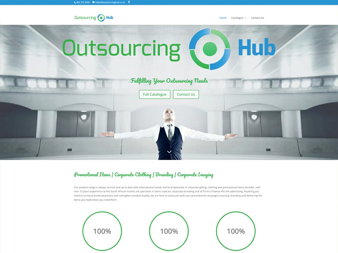 Outsourcing Hub Website Lucidity Design